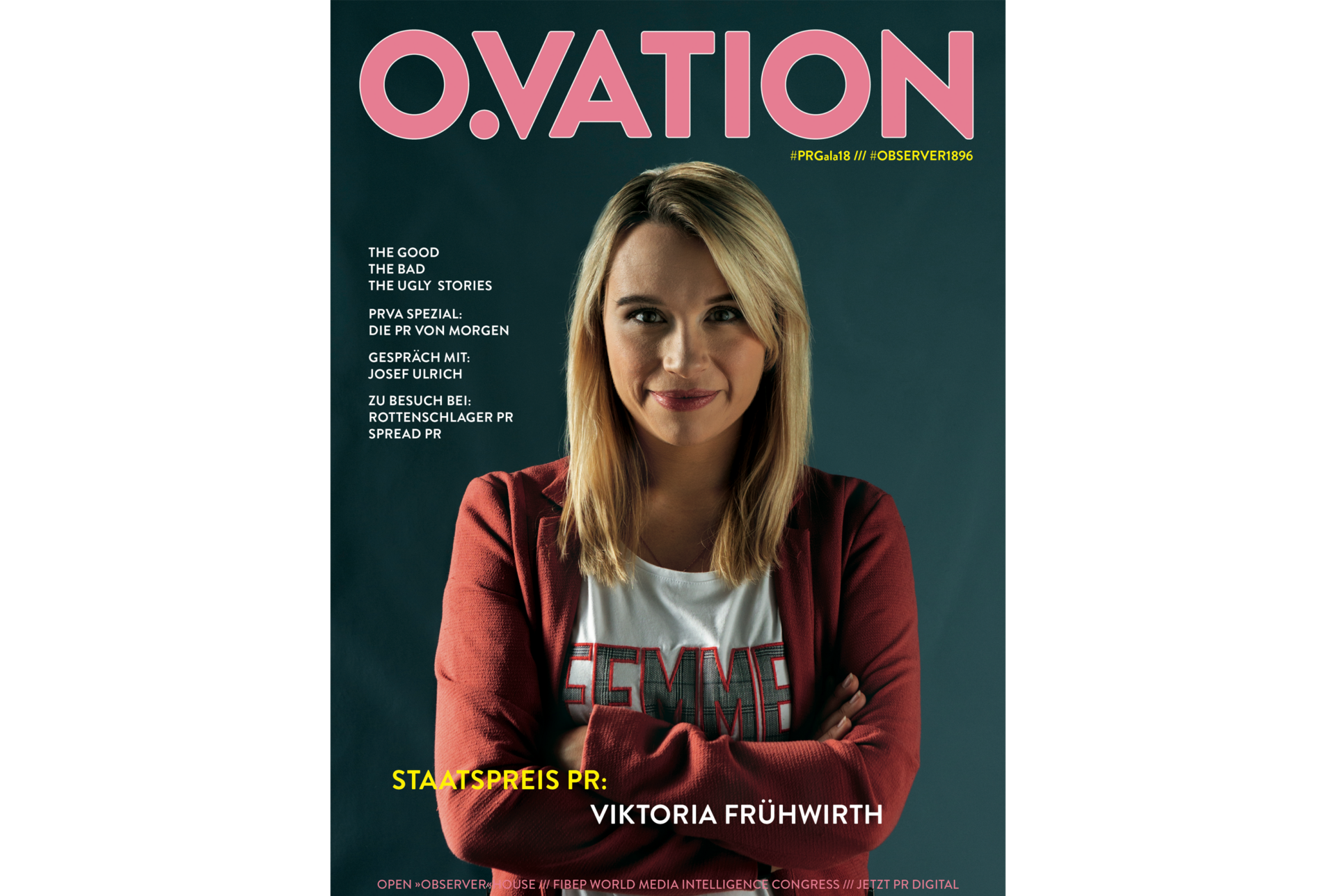 Viktoria Frühwirth auf der Titelseite des O.VATION Magazins