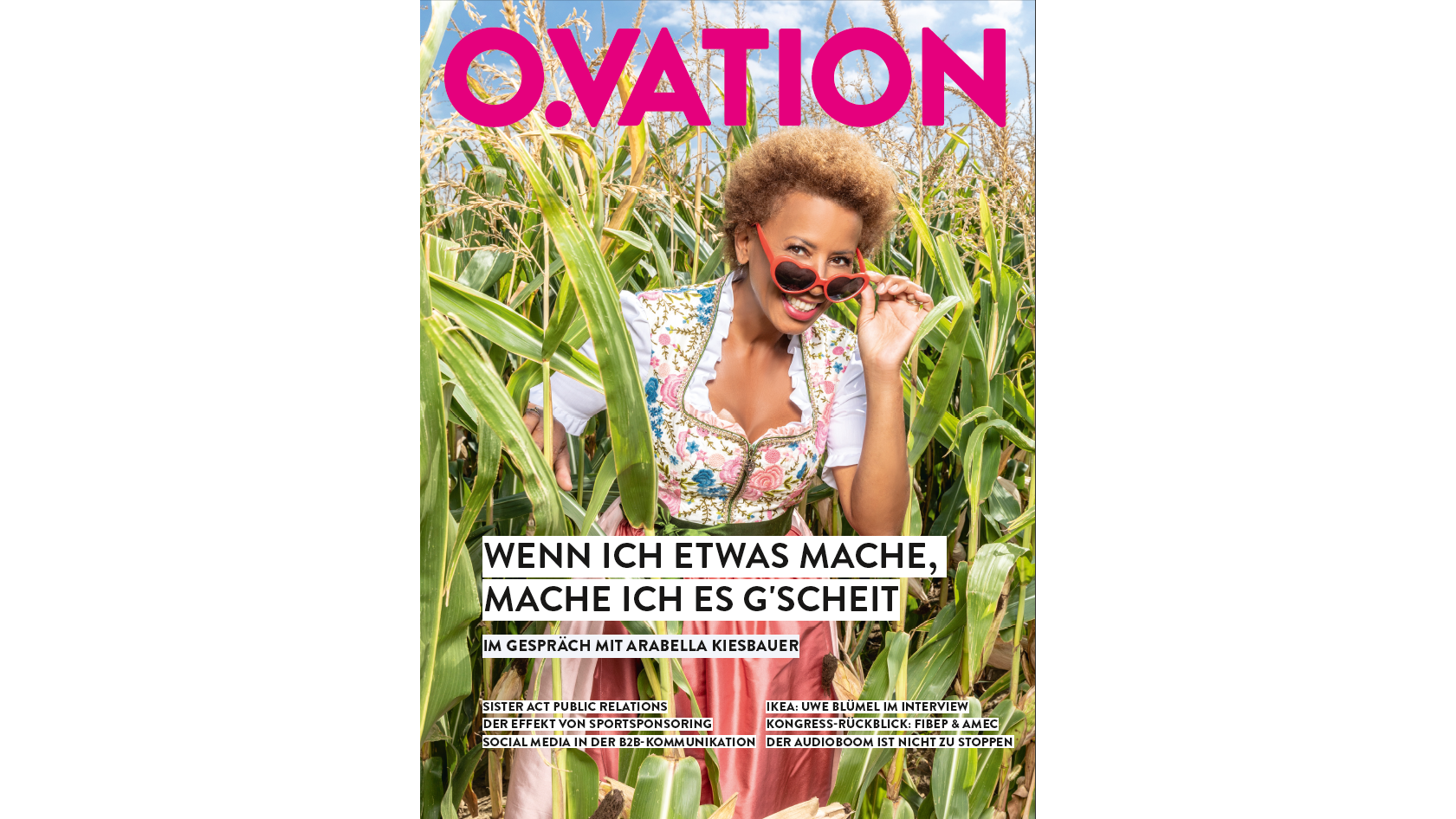 Arabella Kiesbauer im O.VATION Magazin 2022 by OBSERVER