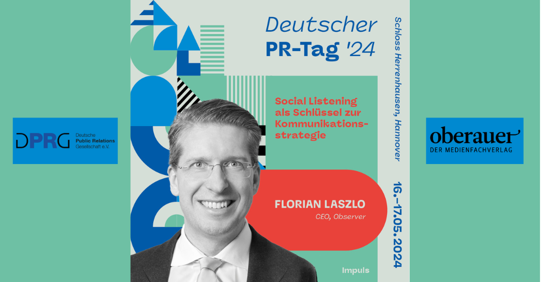 OBSERVER CEO Florian Laszlo beim Deutscher PR-Tag 2024